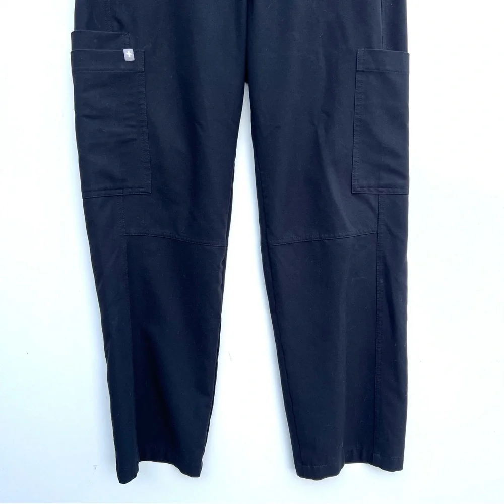 Figs Axim Cargo Scrub Pants Black Size Small